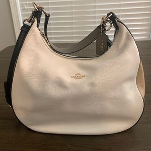 Coach Cream multi-color Purse